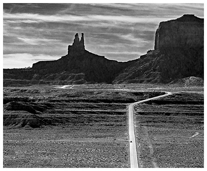 Northern approach to Monument Valley